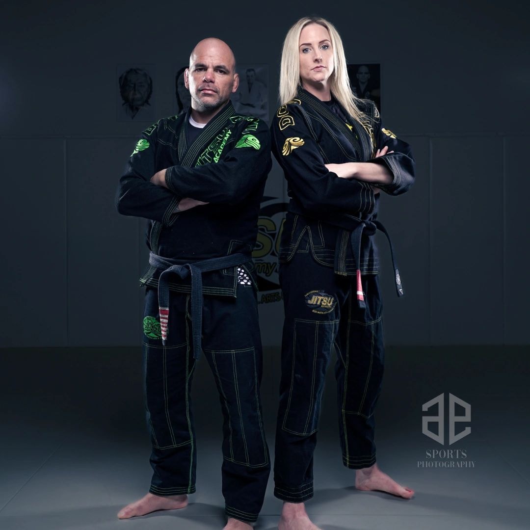 Jitsu Academy students training together in gi